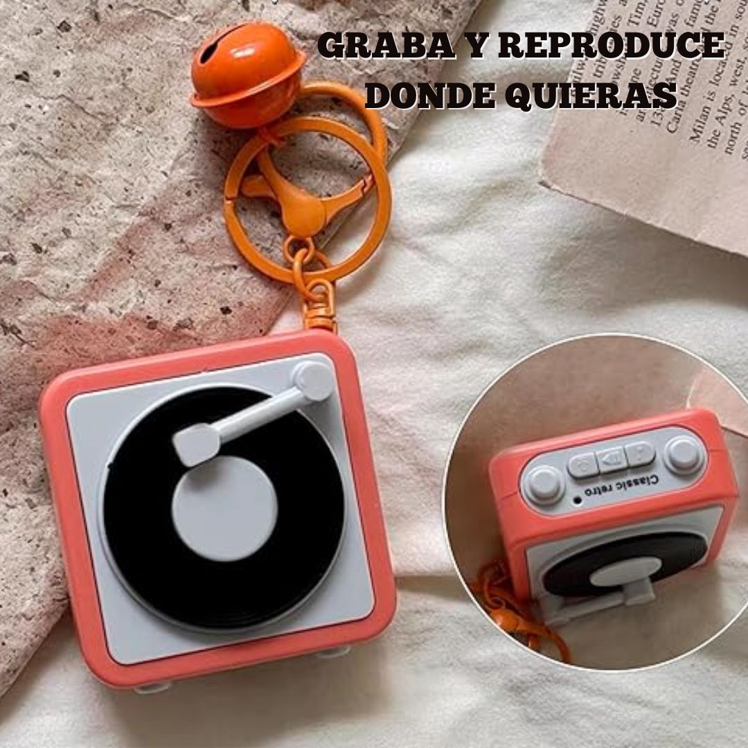 Llavero Grabadora Retro